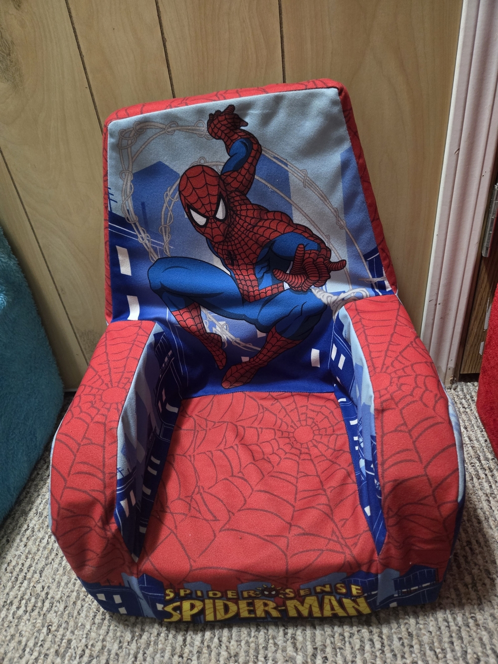 Marvel Spider-Man Red Blue Kids Chair